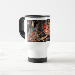 Vintage Oni Shutendoji vs. Minamoto no Yorimitsu Travel Mug