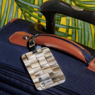 Vintage Open Books Book Pages Luggage Tag