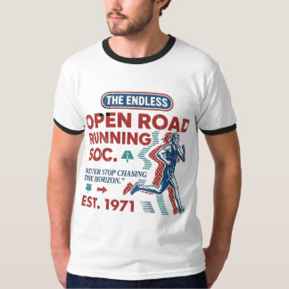 Vintage Open Road Running Club Retro Runner Tee