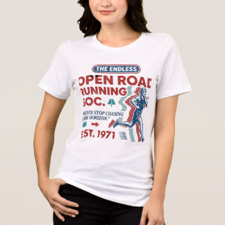 Vintage Open Road Running Club Retro Runner Tee