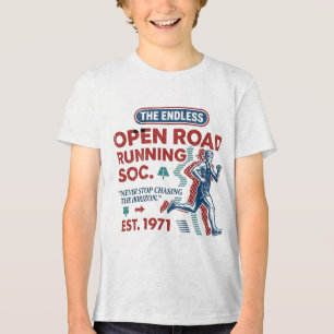 Vintage Open Road Running Club Retro Runner Tee