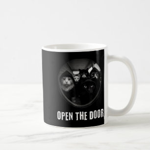 Vintage Open The Door Funny Meme Gang Sarcastic Coffee Mug