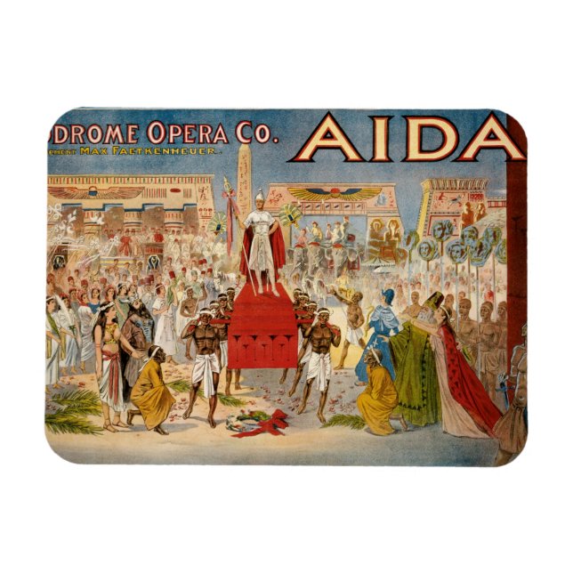 Vintage Opera Aida Artwork Magnet (Horizontal)