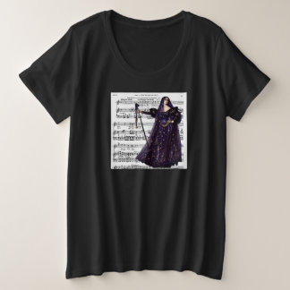 Vintage Opera Gothic Queen of the Night Art Plus Size T-Shirt