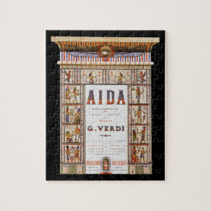 Vintage Opera Music, Egyptian Aida by Verdi Jigsaw Puzzle