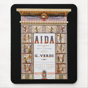 Vintage Opera Music, Egyptian Aida by Verdi Mouse Pad
