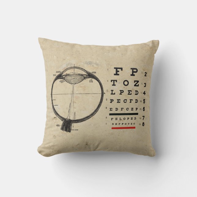 Vintage Ophthalmologist Cushion (Front)