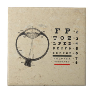 Vintage Ophthalmologist Tile