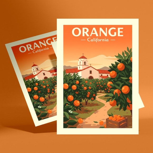 Vintage Orange California Postcard (Creator Uploaded)