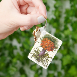 Vintage Orange Fritillaria Flowers Basilius Besler Key Ring