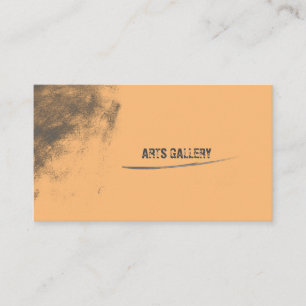 Vintage Orange Grunge Smudge Business Card
