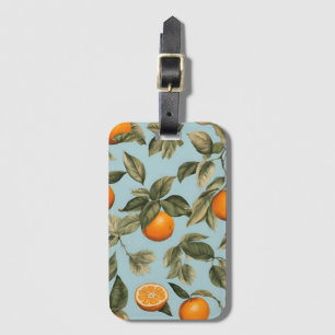 Vintage orange  - luggage tag