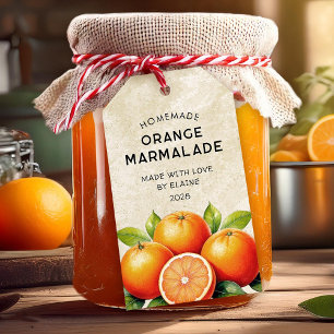 vintage orange marmalade homemade recipe pantry gift tags