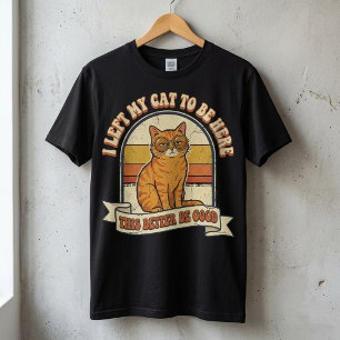Vintage Orange Tabby Cat Wearing Glasses Retro Sun T-Shirt
