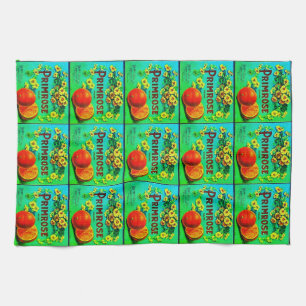 Vintage oranges fruit company  kitchen towel