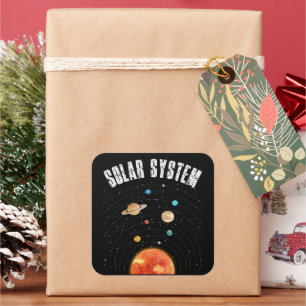 Vintage Orbits of the Planets Astronomy Lover  Square Sticker