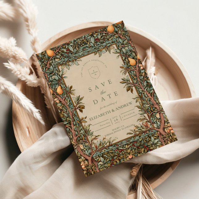 Vintage Orchard Botanical Wedding Save The Date (Creator Uploaded)