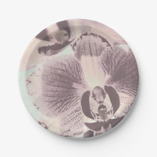 Vintage, Orchid Paper Plate