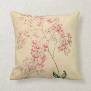 Vintage orchid Pillow