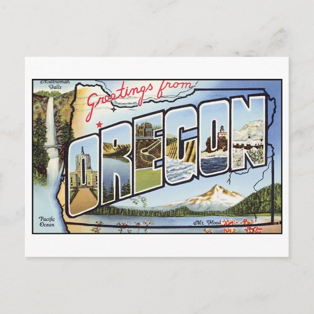 Vintage Oregon Postcard (Front)