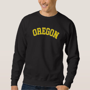 Vintage Oregon USA State OR Varsity Style Sports   Sweatshirt