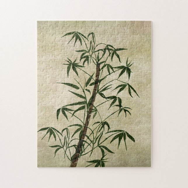 Vintage Oriental Bamboo 1 Jigsaw Puzzle (Vertical)