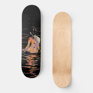 Vintage Oriental Japanese women taking bath modern Skateboard