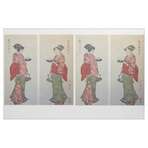 Vintage Oriental Women print fabric