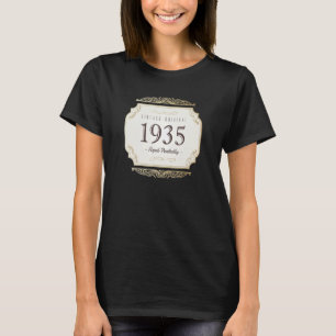 Vintage Original Aged Perfectly Born in 1935 88th  T-Shirt