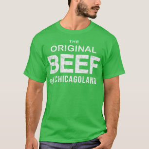 Vintage Original Beef of Chicagoland large on back T-Shirt
