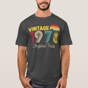 Vintage Original Parts 1978 Cool Men and Women T-Shirt