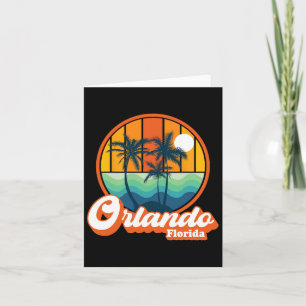 Vintage Orlando Florida Summer Vacation Beach Souv Card