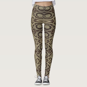 Vintage ornament abstract pattern leggings