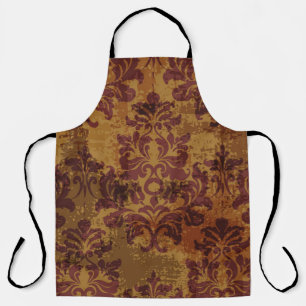 Vintage ornament, baroque rococo texture. apron