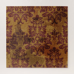 Vintage ornament, baroque rococo texture. jigsaw puzzle