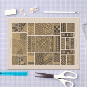 Vintage Ornamental Designs   Heinrich Dolmetsch Tissue Paper