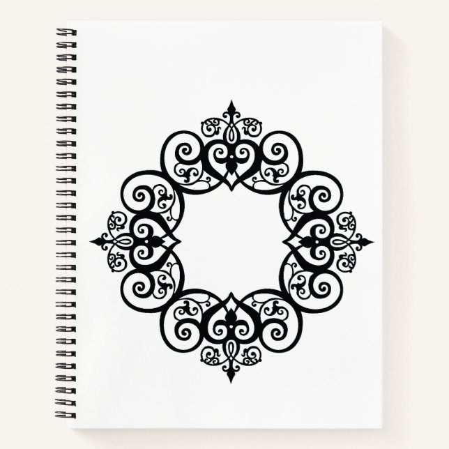 Vintage Ornamental Frame Notebook (Front)