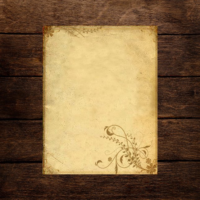 Vintage Ornamental Framed Scrapbook Paper (Creator Uploaded)