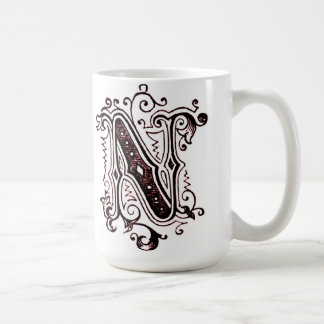 Vintage Ornamental 'N' - Mug