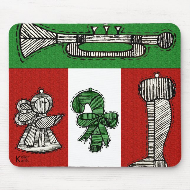 Vintage Ornaments Mouse Pad (Front)