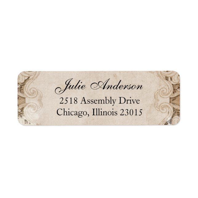Vintage Ornate Fairytale Storybook Address Labels (Front)