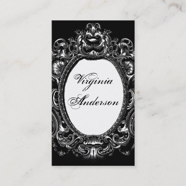 Vintage Ornate Frame Professional Business Card (Front)