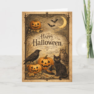 Vintage Ornate Halloween Card