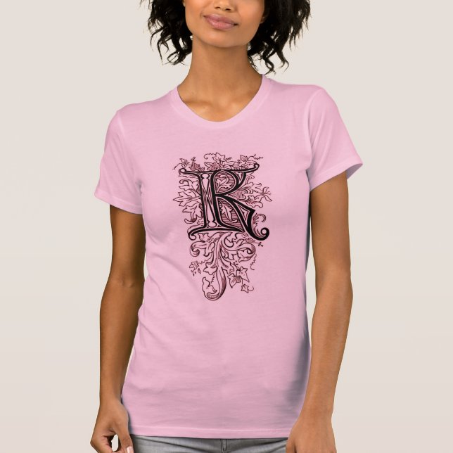 Vintage Ornate Monogram 'K' - Shirt (Front)