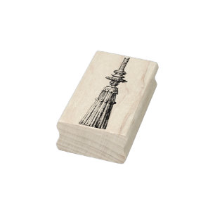 Vintage Ornate Tassel Rubber Art Stamp