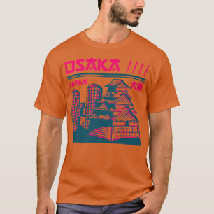 Vintage Osaka Japan Skyline Retro Japanese City  T-Shirt