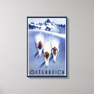 Vintage Österreich Ski Canvas Print