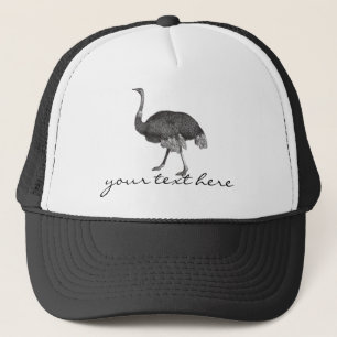 Vintage Ostrich Trucker Hat