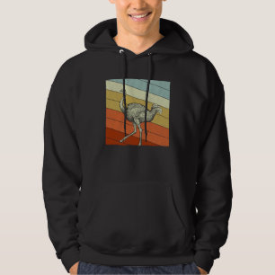 Vintage Ostriches for Boys Girls Ostriches Retro Hoodie