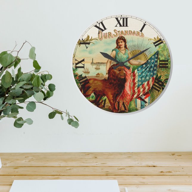 Vintage Our Standard Label Large Clock (Vintage Our Standard Cigar Label Large Clock)